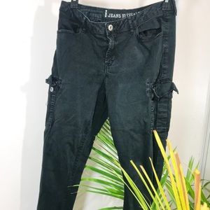 Jeans by Buffalo Black Cargo Boyfriend Jeans